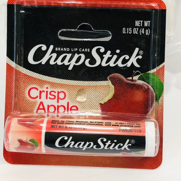 NEW ChapStick CRISP APPLE Lot of 12 SEALED .15 oz Lip Gloss Balm Chap Stick - Picture 6 of 7